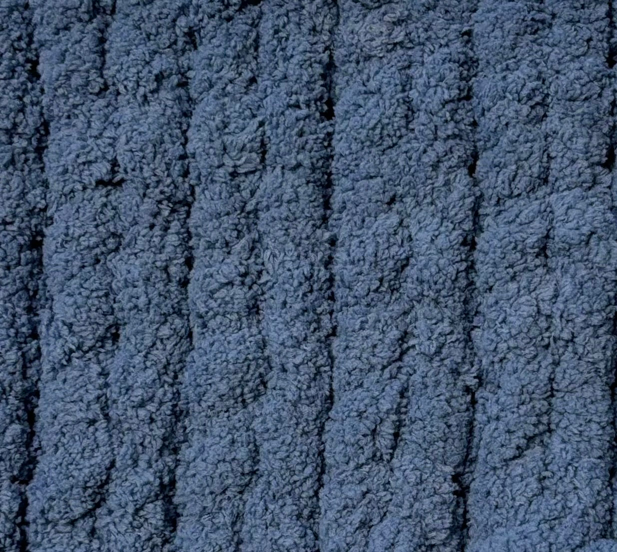 Solid Chunky-Knit Blanket