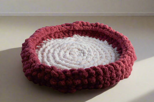 Chunky-Knit Pet Bed