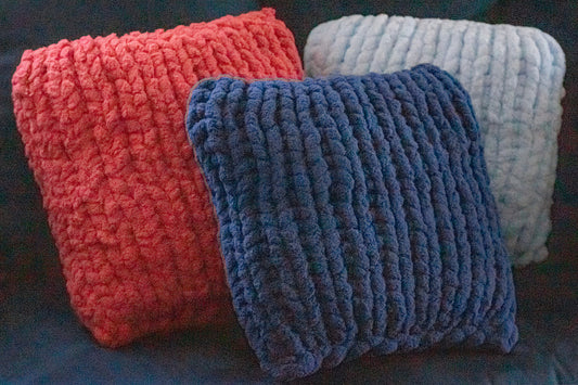 Chunky-Knit Pillows